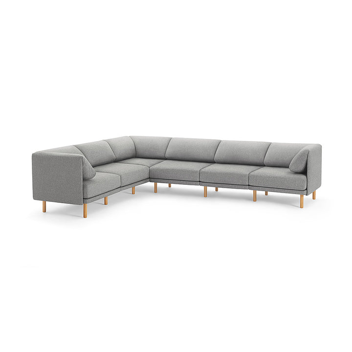 Burrow - Contemporary Range 6-Seat Sectional - Stone Gray_0