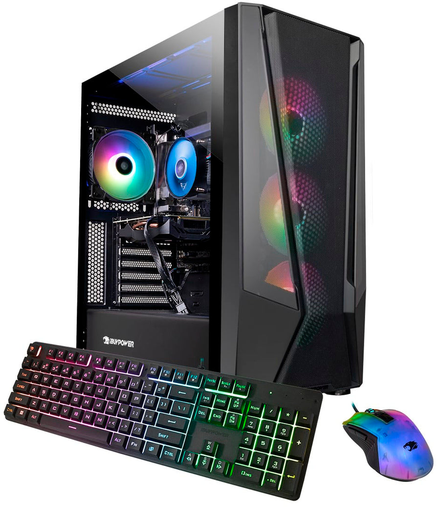 iBUYPOWER - TraceMesh Gaming Desktop – Intel Core i3-13100F – 8GB Memory – NVIDIA GeForce GTX 1650 4GB – 500GB SATA - Black_0