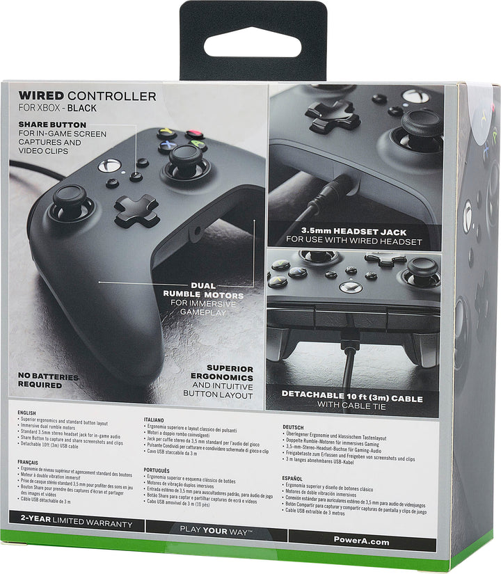 PowerA - Wired Controller for Xbox Series X|S - Black_4