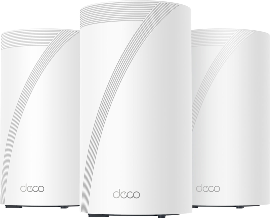 TP-Link - Deco BE85 BE22000 Tri-Band Mesh Wi-Fi 7 System (3-Pack) - White_0