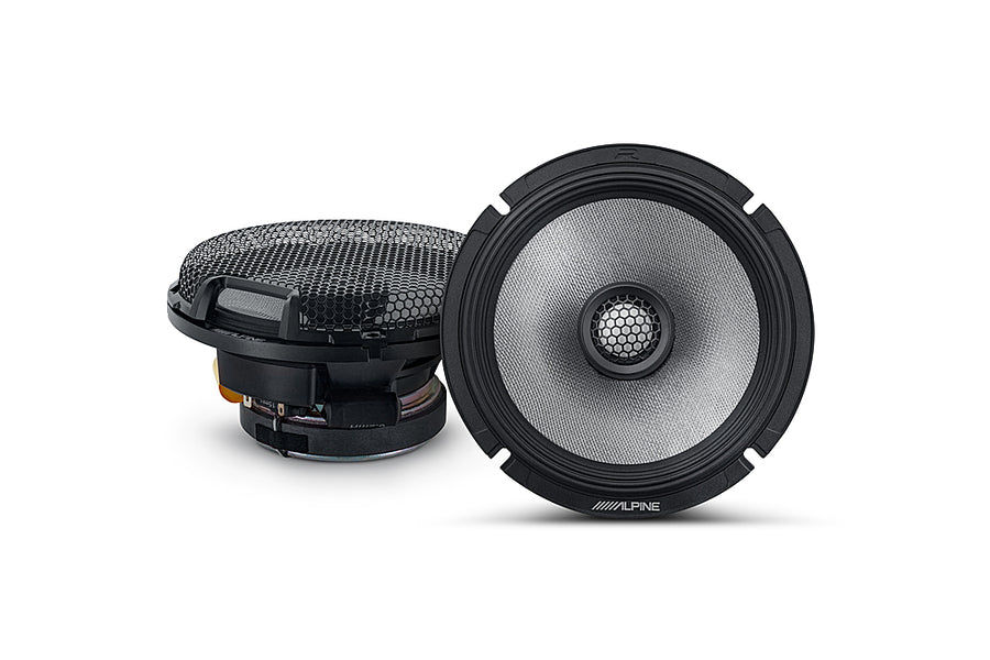 Alpine - R-Series 6.5" 2-Way Hi-Resolution Coax Car Speakers with Glass Fiber Reinforced Cone (Pair) - Black_0