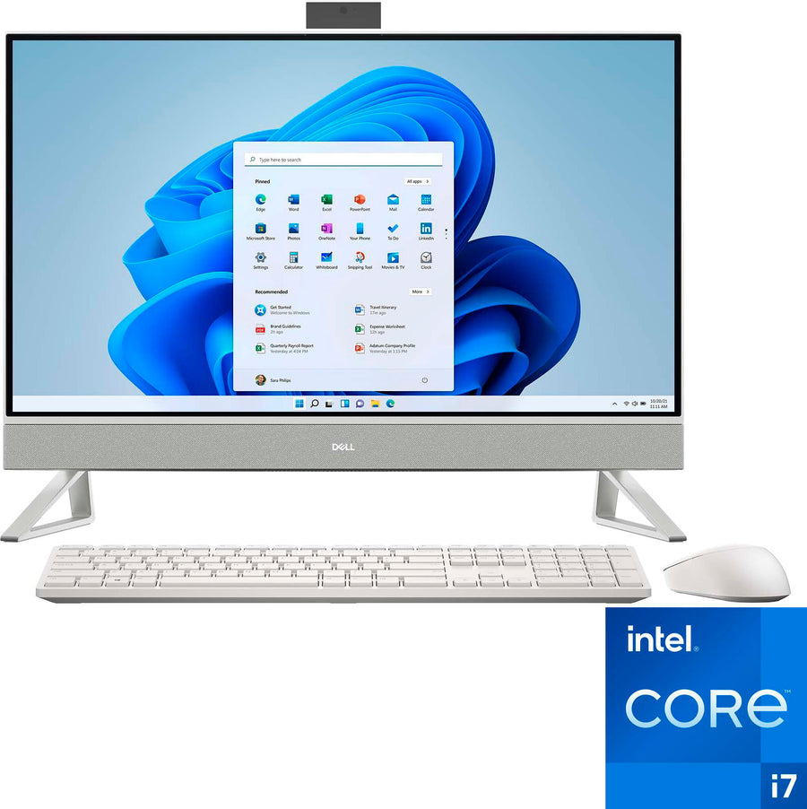 Dell - Inspiron 27" Touch screen All-In-One Desktop - 13th Gen Intel Core i7 - 16GB Memory - 1TB SSD - White_0
