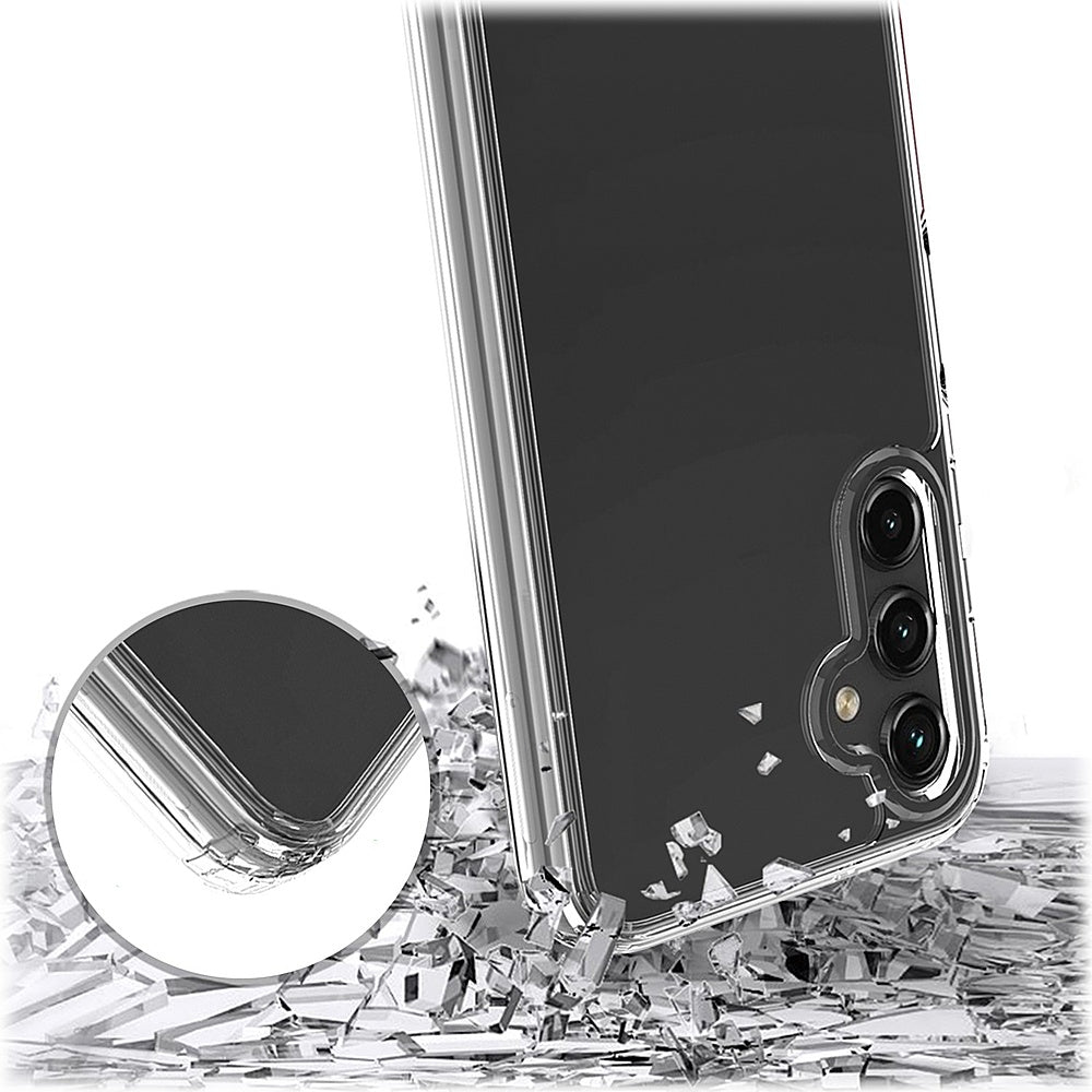 SaharaCase - Hybrid-Flex Hard Shell Series Case for Samsung Galaxy A14 5G - Clear_4