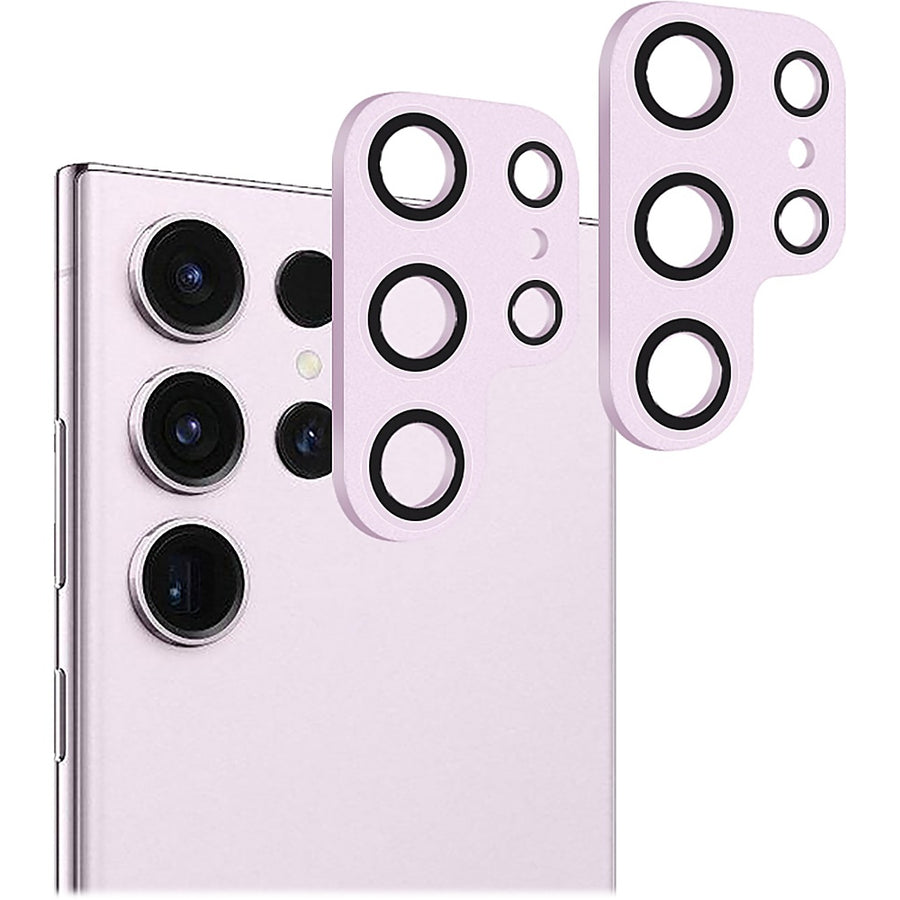 SaharaCase - ZeroDamage Camera Lens Protector for Samsung Galaxy S23 Ultra (2-Pack) - Lavender_0