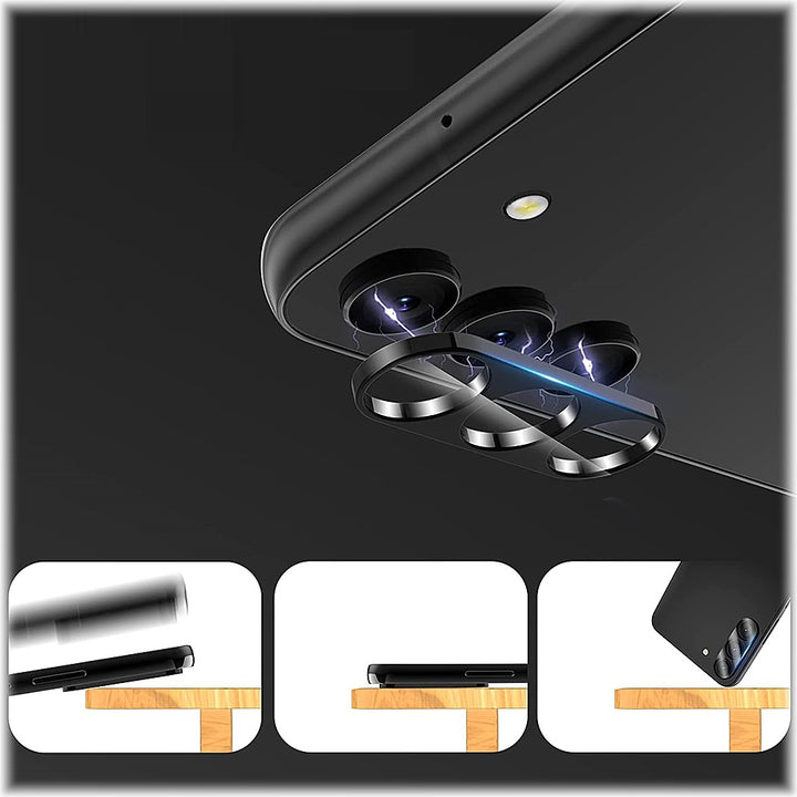 SaharaCase - ZeroDamage Camera Lens Protector for Samsung Galaxy S23/S23+ (2-Pack) - Black_2