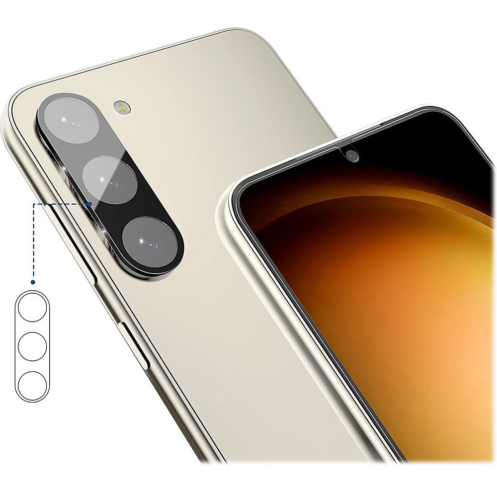 SaharaCase - ZeroDamage Camera Lens Protector for Samsung Galaxy S23/S23+ (2-Pack) - Black_1