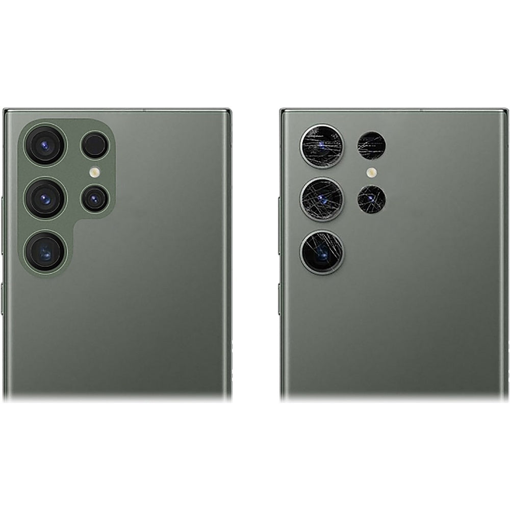 SaharaCase - ZeroDamage Camera Lens Protector for Samsung Galaxy S23 Ultra (2-Pack) - Green_1