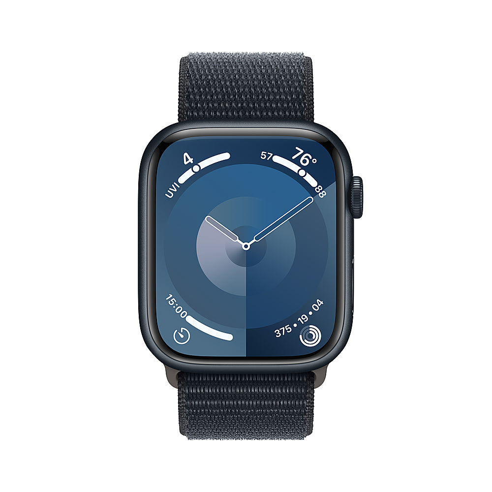 Apple Watch Series 9 (GPS + Cellular) 45mm Midnight Aluminum Case with Midnight Sport Loop - Midnight (AT&T)_1