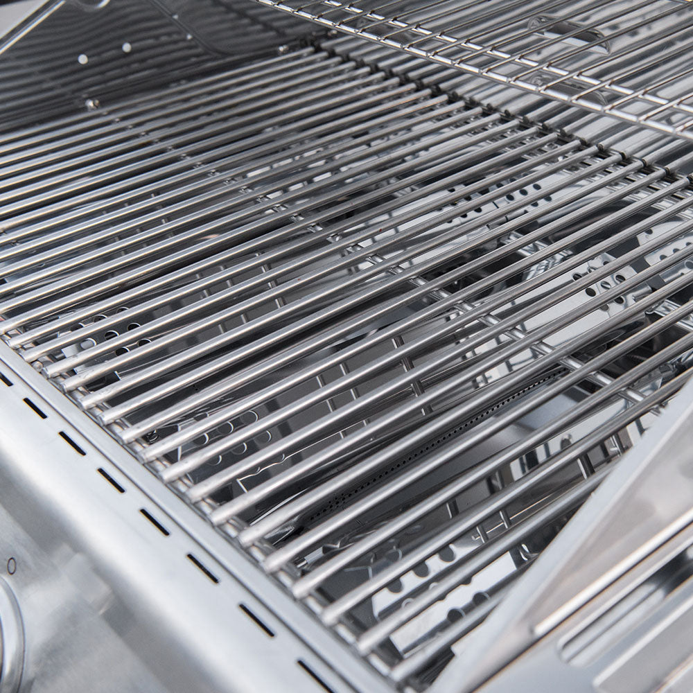 Nexgrill - 4 Burner + Side Burner Stainless Cart Gas Grill - Silver_10