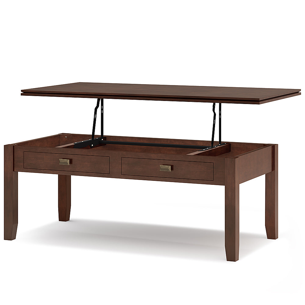 Simpli Home - Artisan Lift Top Coffee Table - Russet Brown_1