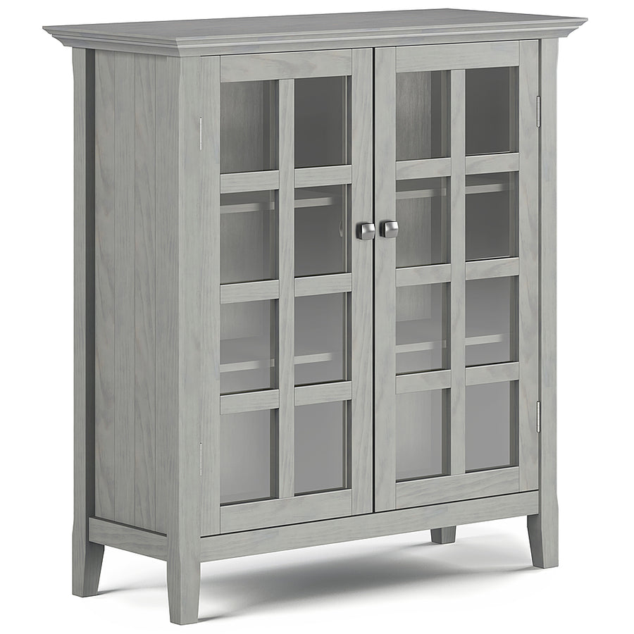 Simpli Home - Acadian Medium Storage Cabinet - Fog Grey_0