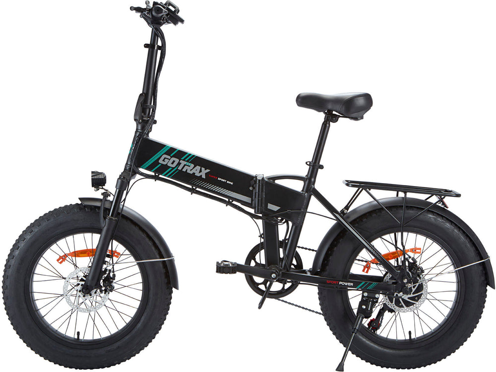 GoTrax - Z4 Pro Foldable Ebike w/ up to 50 mile Max Operating Range and 20 MPH Max Speed - Black_1