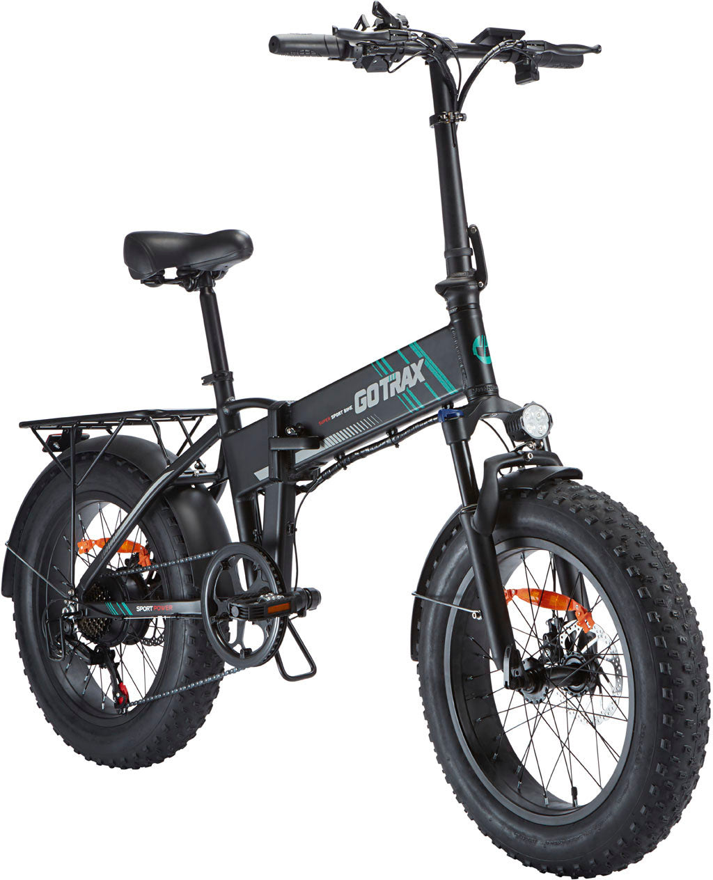 GoTrax - Z4 Pro Foldable Ebike w/ up to 50 mile Max Operating Range and 20 MPH Max Speed - Black_2