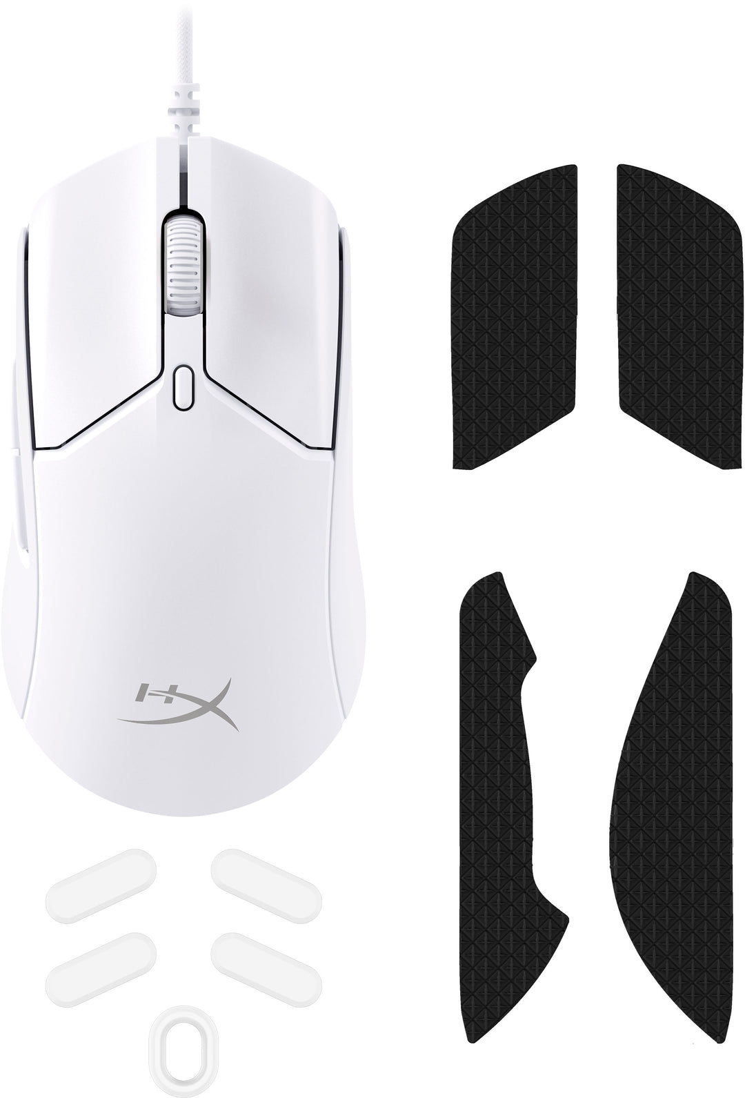 HyperX - Pulsefire Haste 2 Lightweight Wired Optical Gaming Mouse with RGB Lighting - White_5