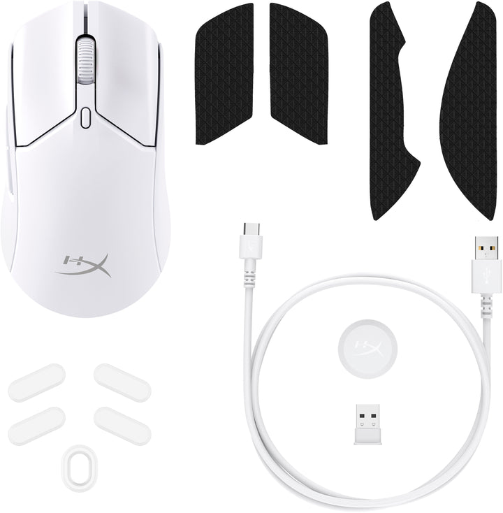 HyperX - Pulsefire Haste 2 Lightweight Wireless Optical Gaming Mouse with RGB Lighting - White_5