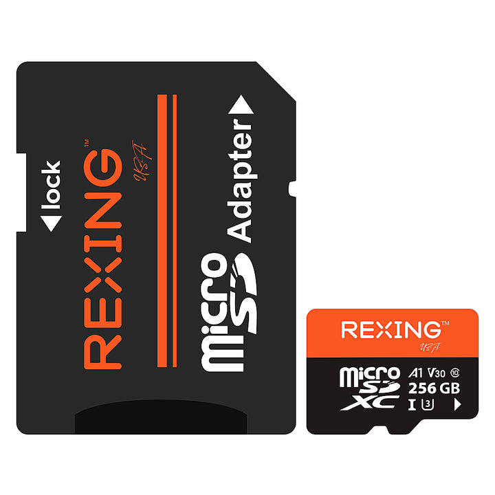 Rexing - 256GB MicroSDXC UHS-3 Full HD Video High Speed Transfer Monitoring SD Card with Adapter_6