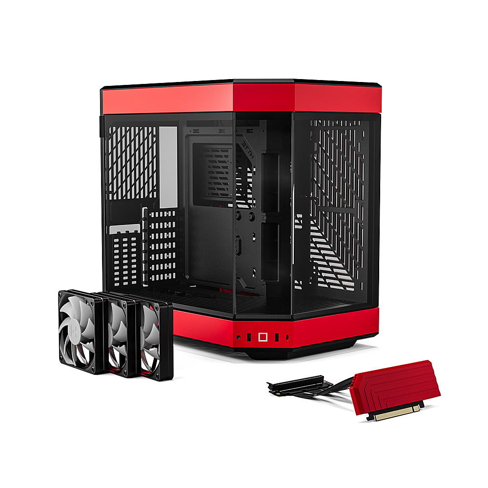 iBUYPOWER - HYTE ATX Y60 Computer Case - Red_2