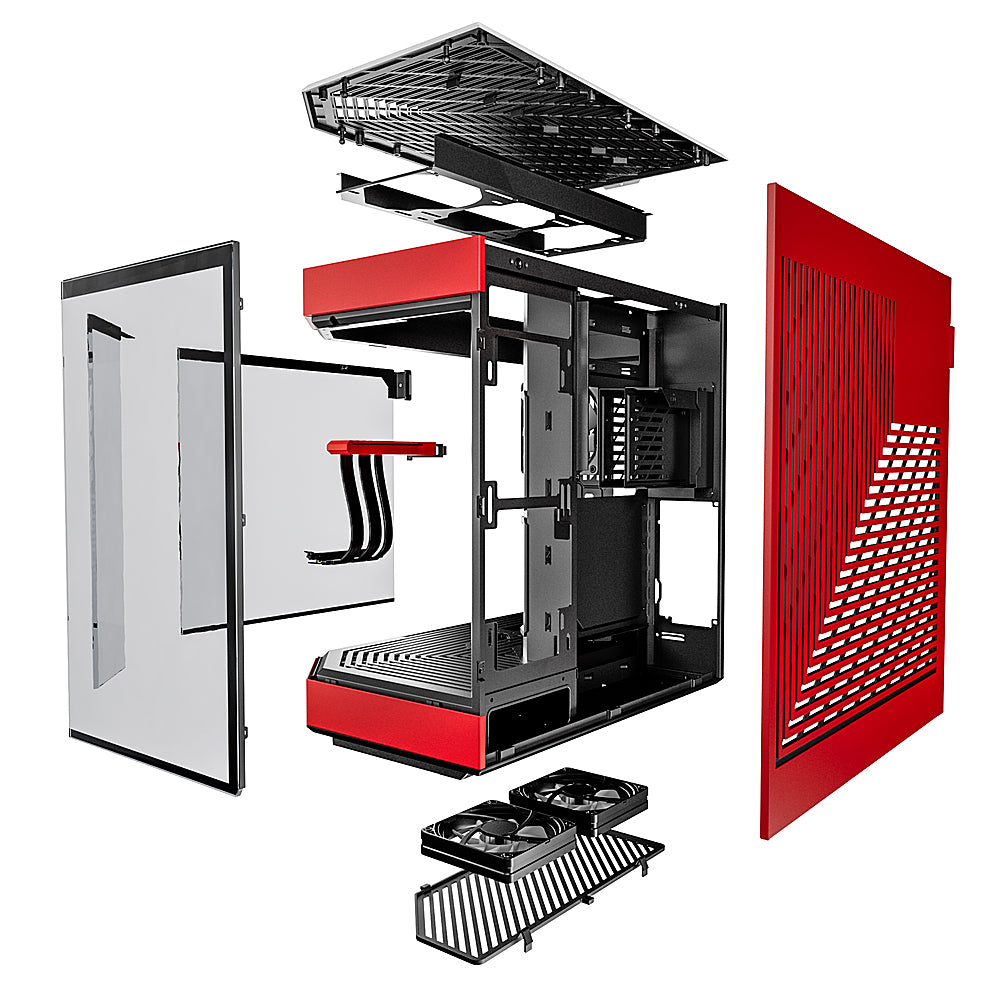 iBUYPOWER - HYTE ATX Y60 Computer Case - Red_1