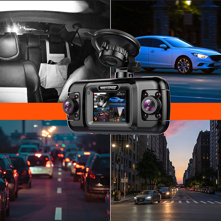 Rexing - R4 4 Channel Dash Cam W/ All Around 1080p Resolution, Wi-Fi, and GPS - Black_3