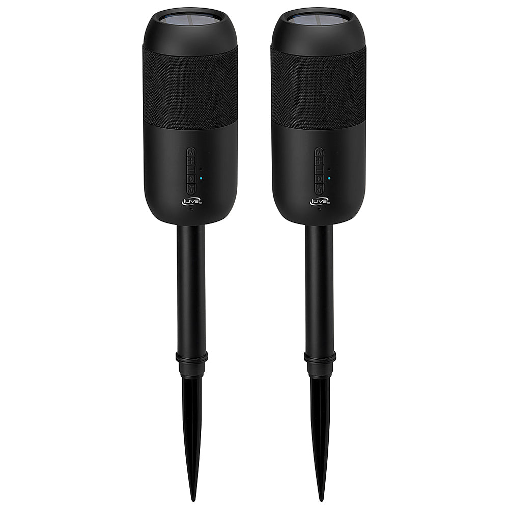 iLive Portable Wireless Waterproof Speakers with Removable Stakes (Pair) - Black_1