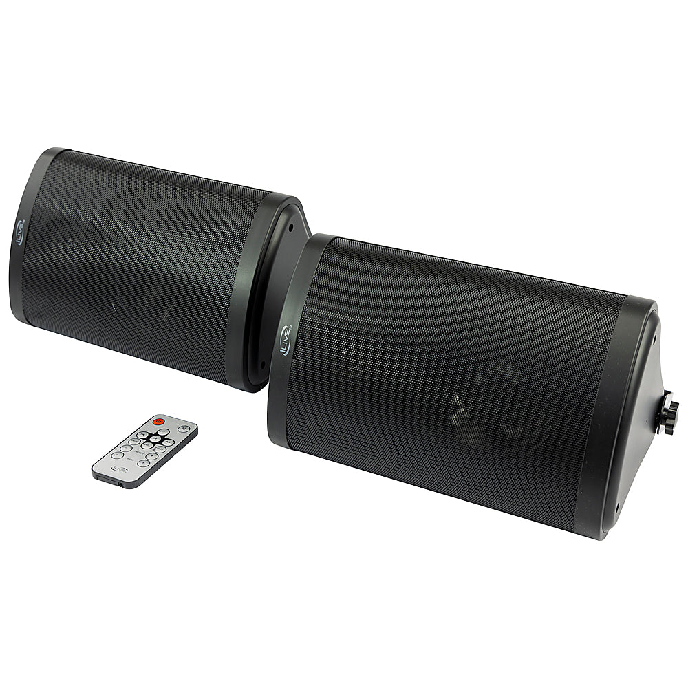 iLive Patio+ Bluetooth Indoor/Outdoor Water-Resistant Speakers (Pair) - Black_1