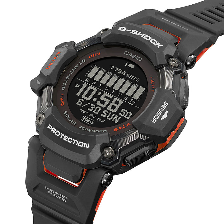 Casio - G-Shock Move 52mm Heart Rate + GPS Solar Assist Resin Strap Smartwatch - Black_1