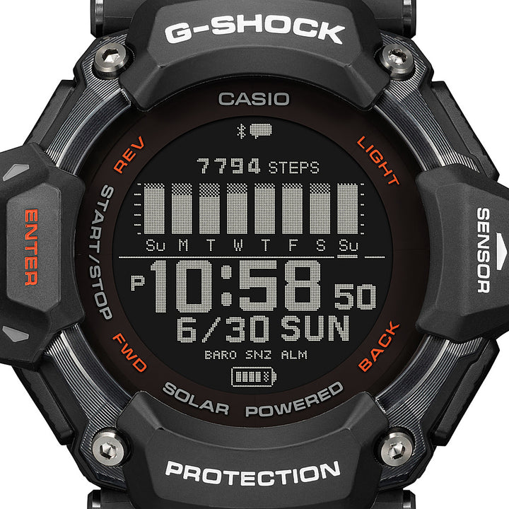 Casio - G-Shock Move 52mm Heart Rate + GPS Solar Assist Resin Strap Smartwatch - Black_9
