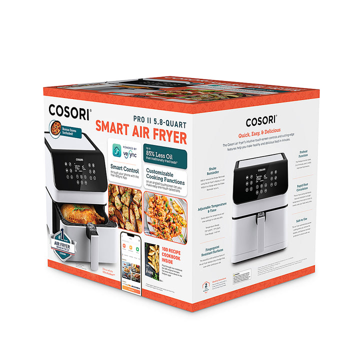 COSORI Pro II 5.8-Quart Smart Air Fryer - White_8