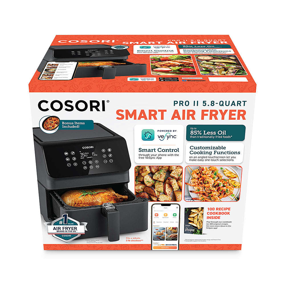 COSORI Pro II 5.8-Quart Smart Air Fryer - Dark Gray_8