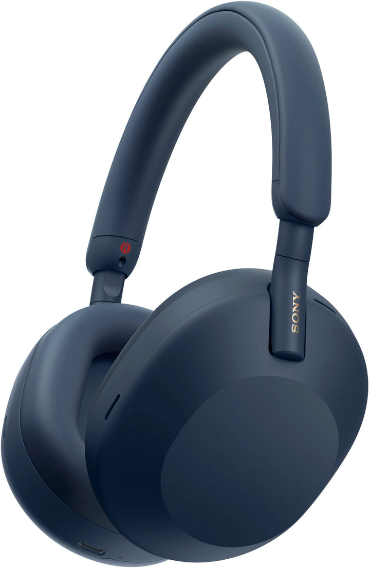 Sony - WH1000XM5 Wireless Noise-Canceling Over-the-Ear Headphones - Blue_0