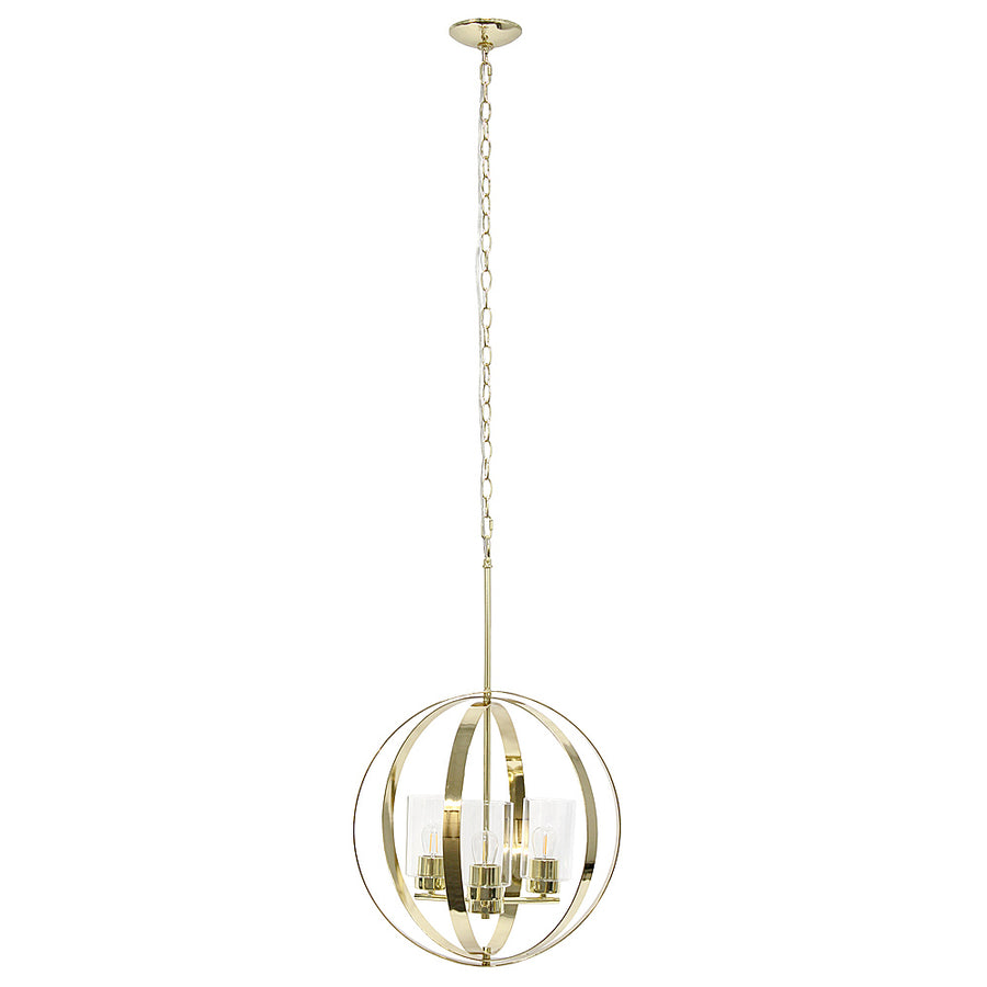 Lalia Home 3 Light Adjustable Globe Ceiling Pendant - Gold_0