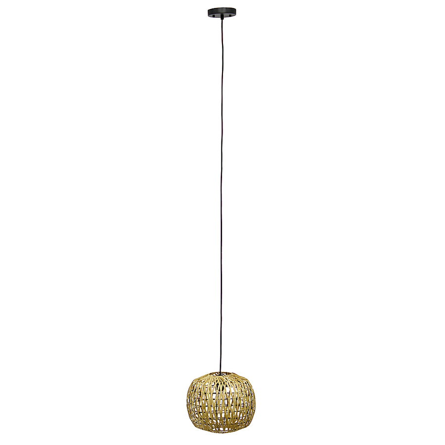 Lalia Home 1 Light Coastal Pendant with Woven Paper Shade - Natural_0