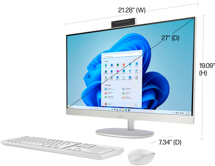 HP - 27" Full HD Touch-Screen All-in-One - Intel Core i5 - 8GB Memory - 512GB SSD - Shell White_7