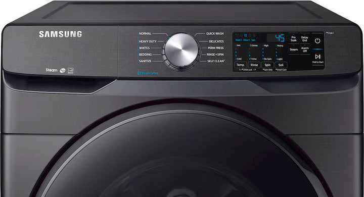 Samsung - 4.5 Cu. Ft. 10-Cycle High-Efficiency Front-Loading Washer with Steam - Black Stainless Steel_3