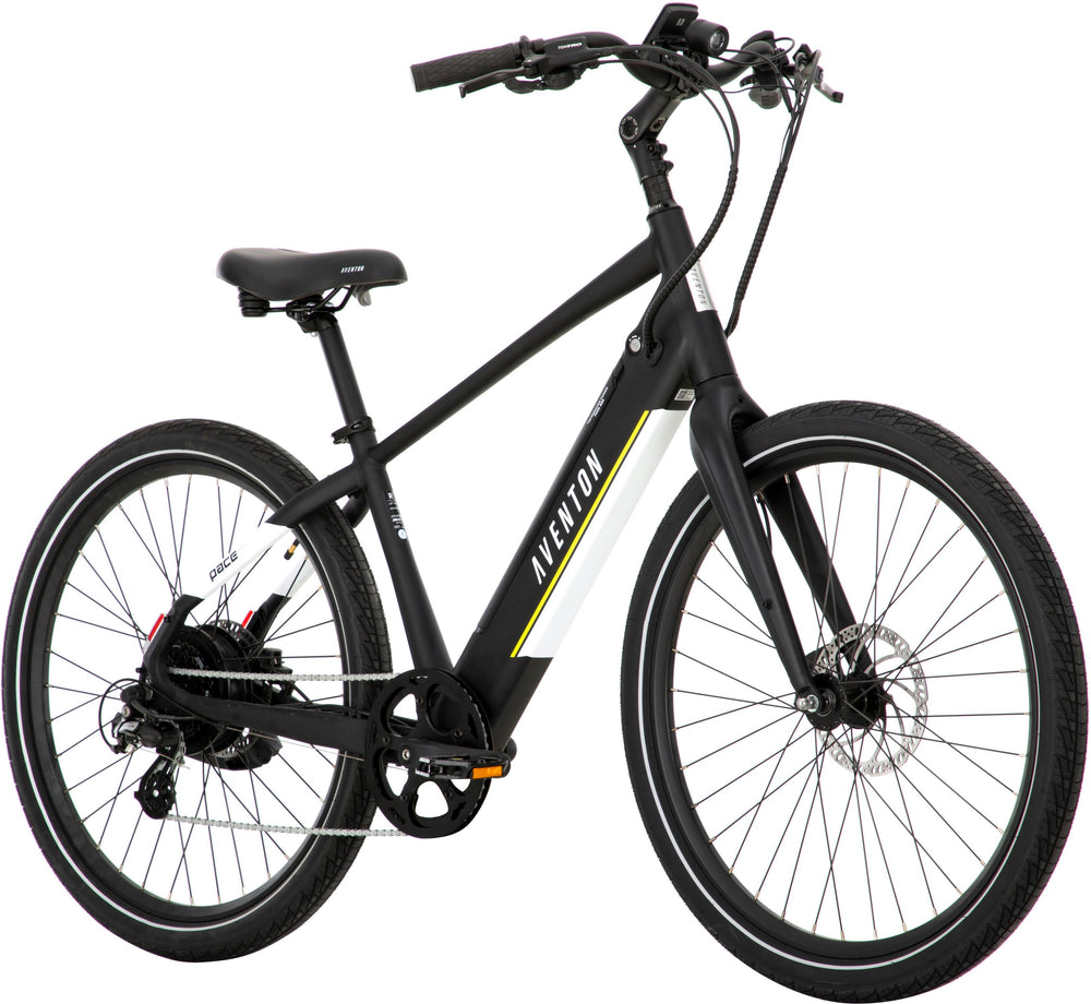 Aventon - Pace 500.3 Step-Over Ebike w/ up to 60 mile Max Operating Range and 28 MPH Max Speed - Regular - Midnight Black_1