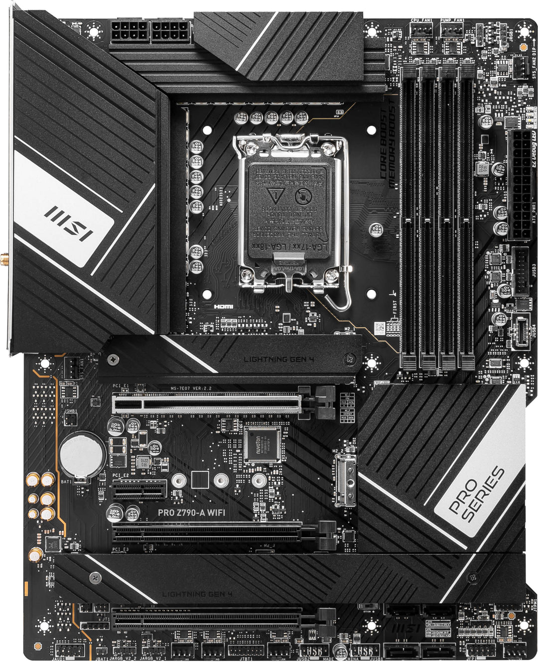 MSI - Pro Z790-A WIFI  (Socket 1700) USB 3.2 Intel Motherboard - Black_4