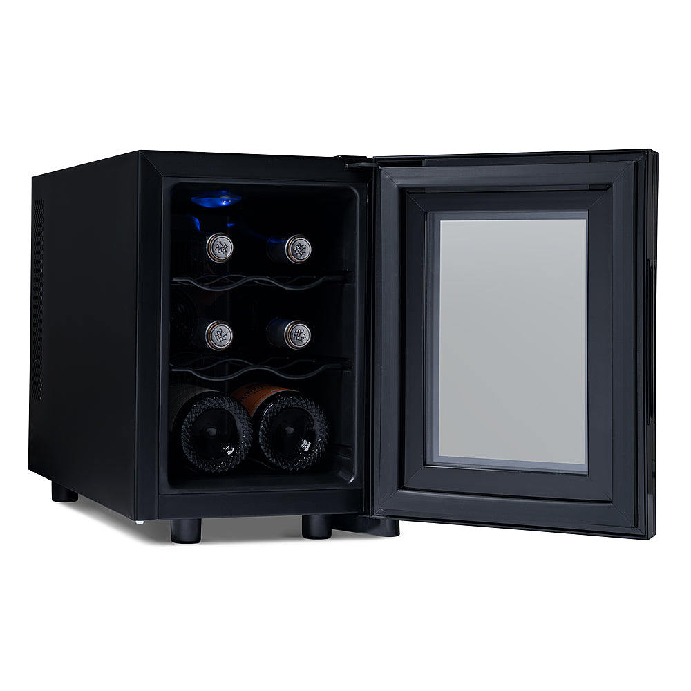NewAir - Shadow T-Series 6-Bottle Wine Cooler with Triple-Layer Tempered Glass Door and Ultra-Quiet Thermoelectic Cooling_8