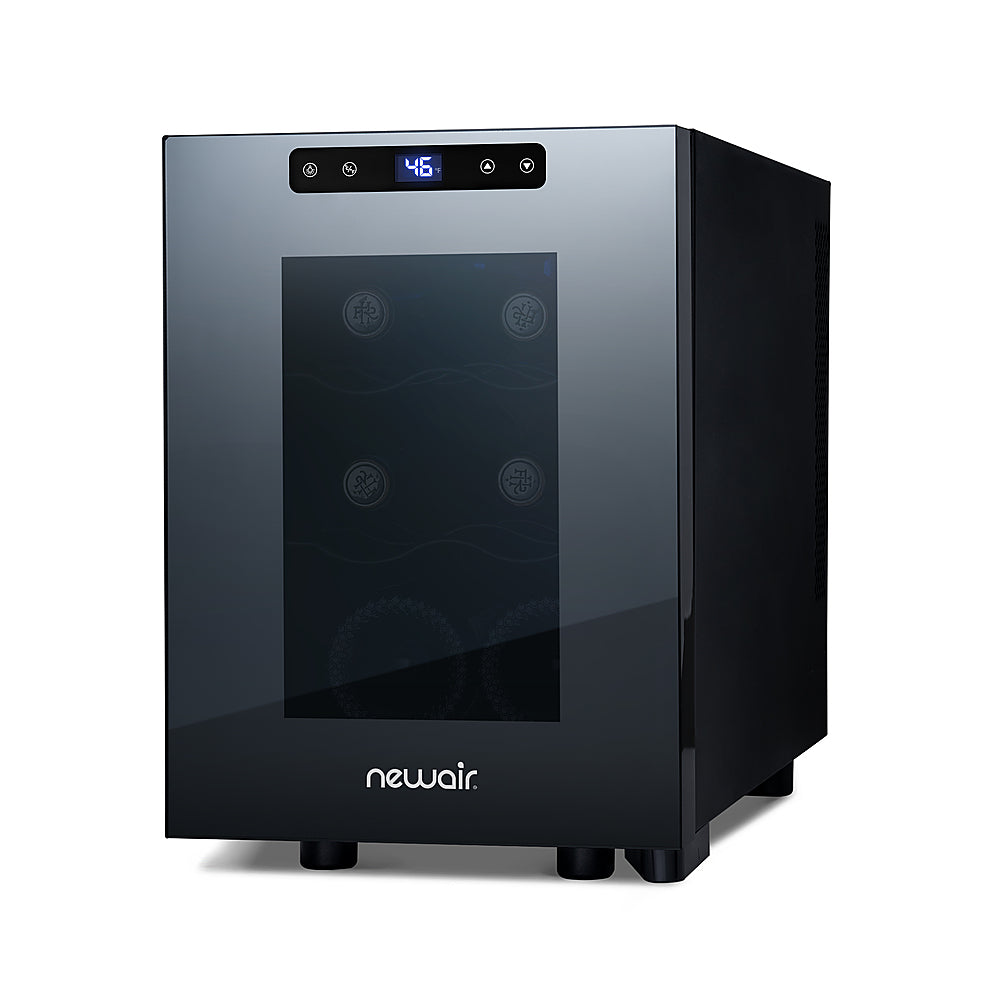 NewAir - Shadow T-Series 6-Bottle Wine Cooler with Triple-Layer Tempered Glass Door and Ultra-Quiet Thermoelectic Cooling_4