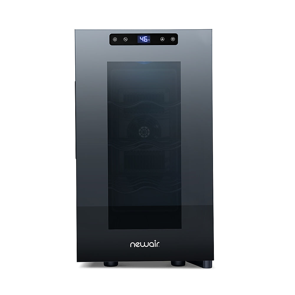 NewAir - Shadow T-Series 8-Bottle Wine Cooler with Triple-Layer Tempered Glass Door and Ultra-Quiet Thermoelectic Cooling_1