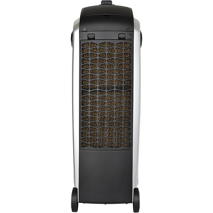 Quilo - 211 CFM Indoor Portable Tower Fan with Evaporative Cooling - Black/Silver_7