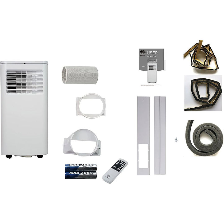 AireMax - 300 Sq. Ft 6,000 BTU Portable Air Conditioner - White_6