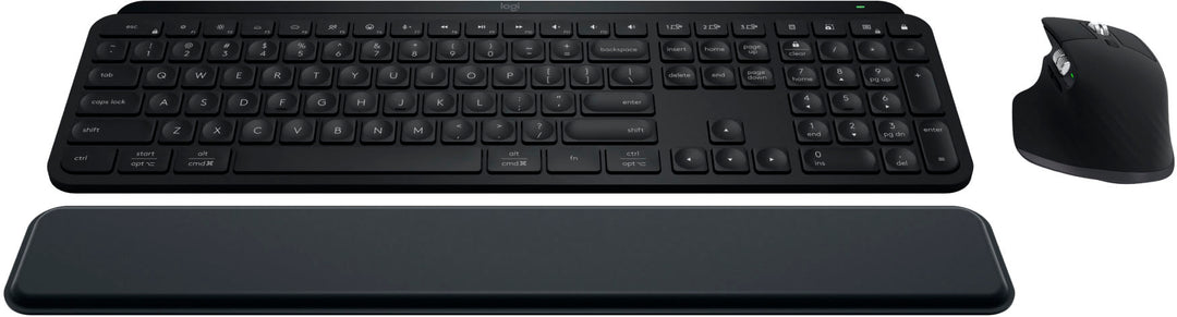 Logitech - MX Keys S Combo Advanced Full-size Wireless Scissor Keyboard and Mouse Bundle for PC and Mac with Backlit keys - Black_0