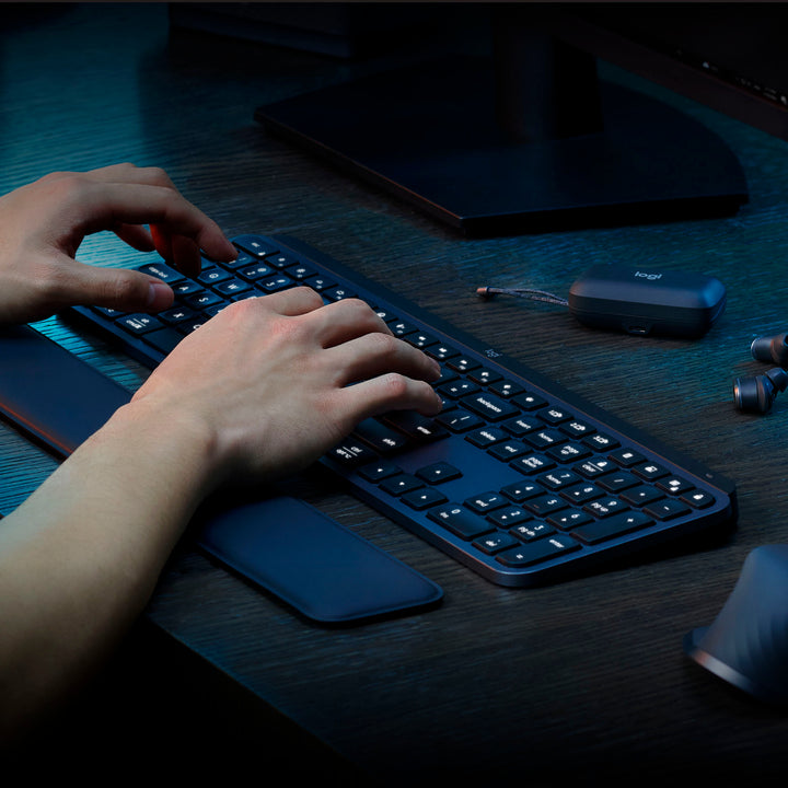 Logitech - MX Keys S Advanced Full-size Wireless Scissor Keyboard for PC and Mac with Backlit keys - Black_6