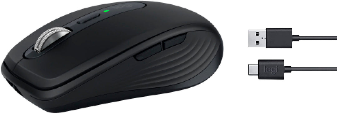 Logitech - MX Anywhere 3S Wireless Bluetooth Fast Scrolling Mouse with Programmable Buttons - Black_2