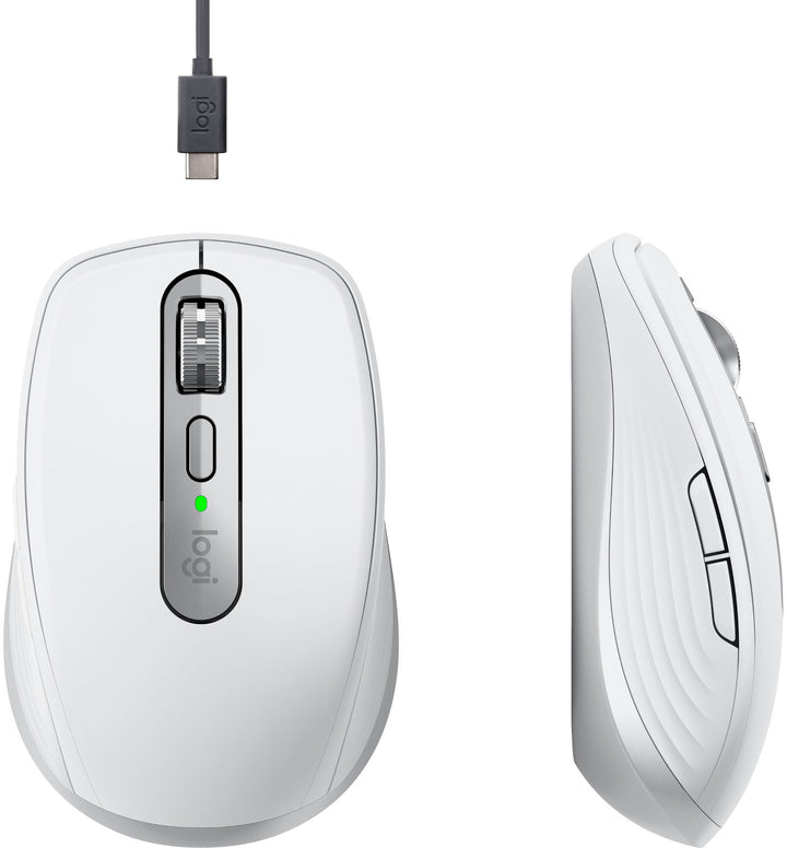 Logitech - MX Anywhere 3S Wireless Bluetooth Fast Scrolling Mouse with Programmable Buttons - Pale Gray_4