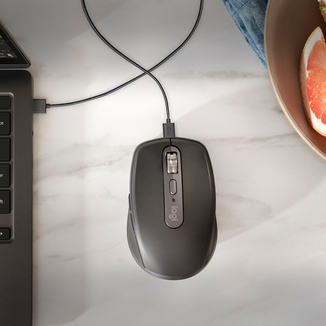 Logitech - MX Anywhere 3S Wireless Bluetooth Fast Scrolling Mouse with Programmable Buttons - Pale Gray_3