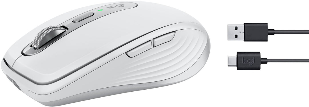 Logitech - MX Anywhere 3S Wireless Bluetooth Fast Scrolling Mouse with Programmable Buttons - Pale Gray_2