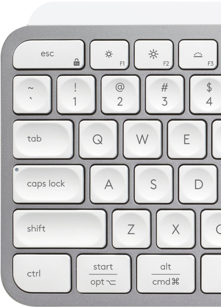 Logitech - MX Keys S Advanced Full-size Wireless Scissor Keyboard for PC and Mac with Backlit keys - Pale Gray_6