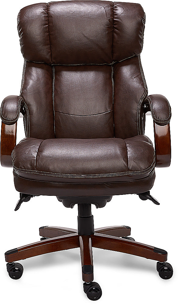 La-Z-Boy - Big & Tall Bonded Leather Executive Chair - Biscuit Brown_0