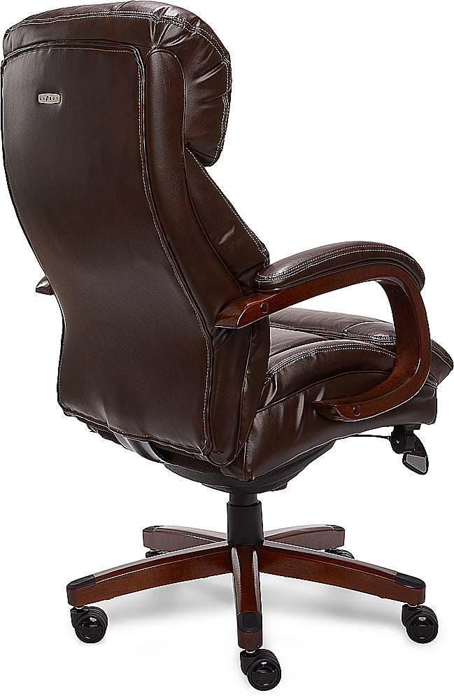 La-Z-Boy - Big & Tall Bonded Leather Executive Chair - Biscuit Brown_11